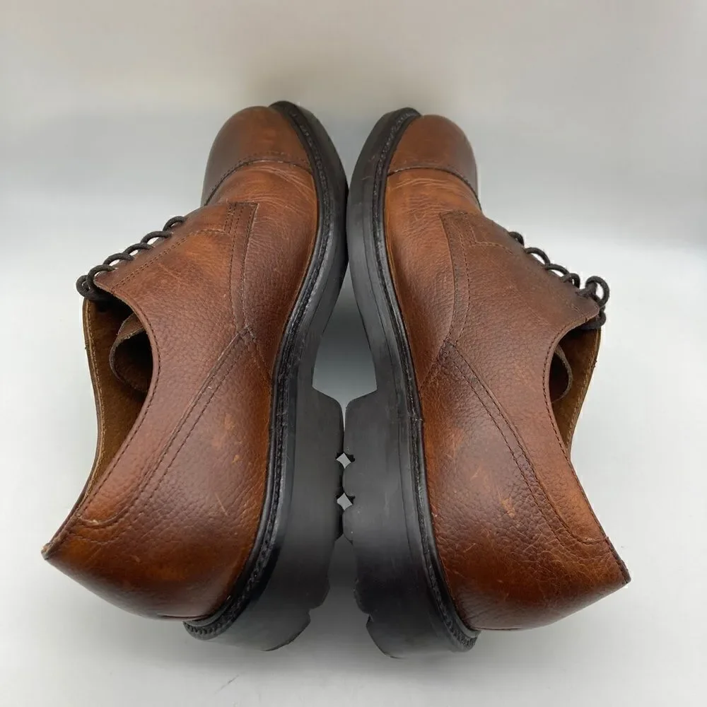 Tommy Hilfiger Men’s Oxford Brown Leather Shoes Size 9,5